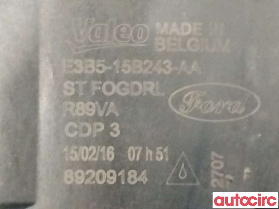 Tåkelykt høyre foran til Ford Ecosport 2016-->>  (FORD|1826337|E3B5-15B234-AA)