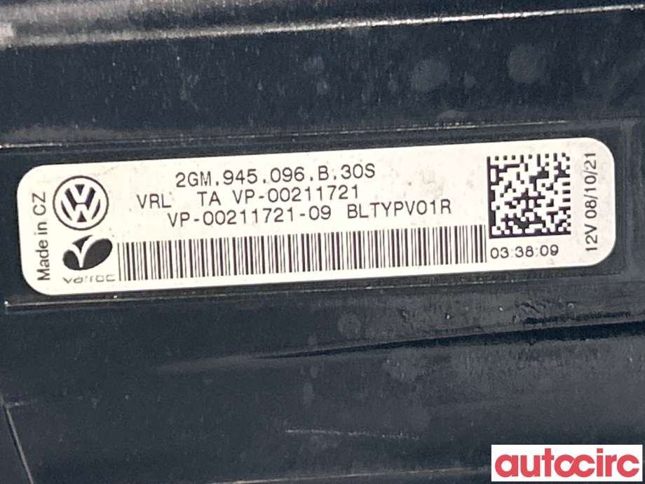 Baklykt høyre til VW T-Cross 2019-->>  (VOLKSWAGEN|2GM945096B)