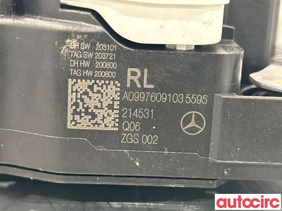 Dørhåndtak utv høyre bak til Mercedes EQS 2021-->> (V297) (V297) (MERCEDES|A0997603705|A0997609503|A0997609103)