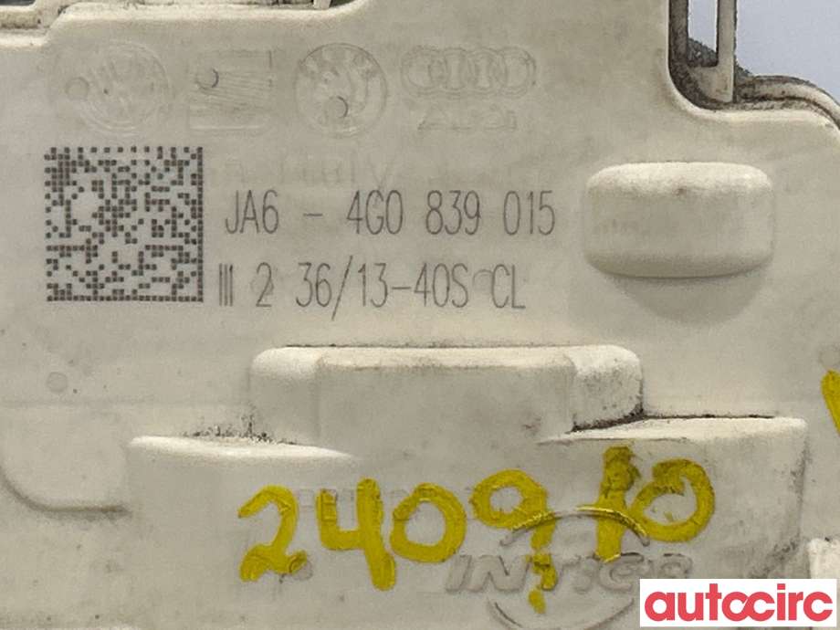 Låsekasse venstre bak til Audi A3 2012-2016 (Type III, Fase 1)  (AUDI|4G0839015|)