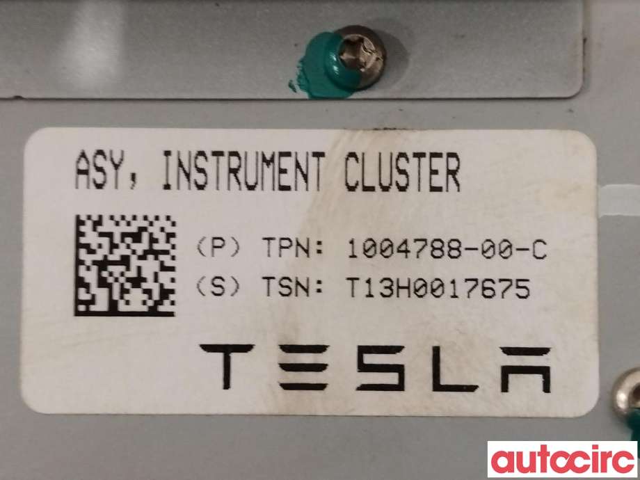 Instrumentpanel til Tesla Model S 2013-2016 (Fase 1)  (TESLA|1004788-00-C)
