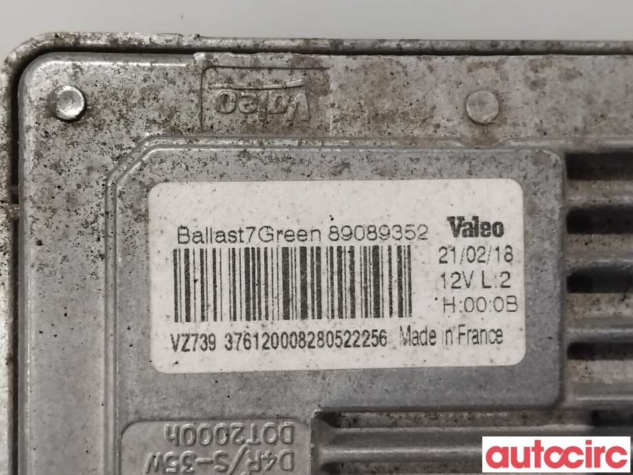 Styreenhet xenon/ballast til Volvo V60/V60 CC 2013-2018 (Type I, Fase 2)  (VOLVO|31297941|89089352|)