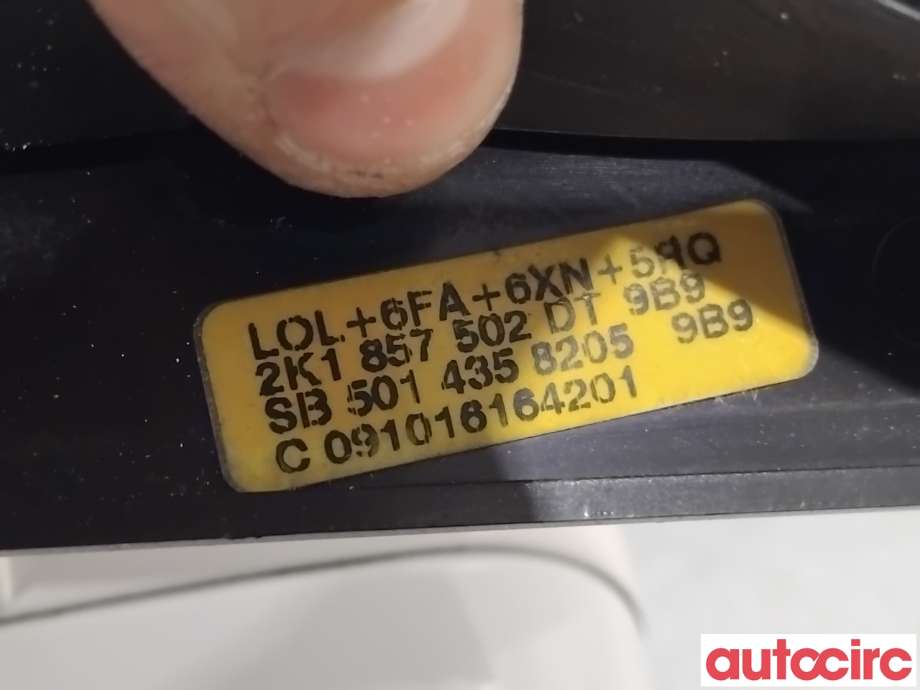 Speil høyre til VW Caddy 2004-2010 (Type III, Fase 1)  (VOLKSWAGEN|2K1857508K|2K1857502DT|2K5857508AP)