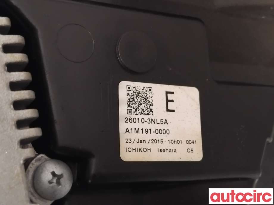 Frontlykt venstre halogen til Nissan Leaf 2011-2017 (Type I)  (NISSAN|260603NL5A|A1M191-0000|26010-3NL5A)