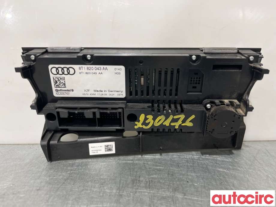 Varmeapparat betjening til Audi A4 2007-2014 (Type IV) (B8) (B8) (AUDI|8T1820043AH|A2C53307431|8T1820043AS)