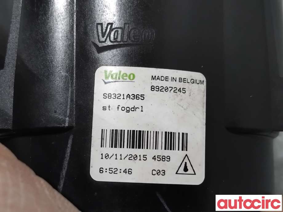 Tåkelykt venstre foran til Mitsubishi ASX 2010-2019  (MITSUBISHI|8321A365|89207245)