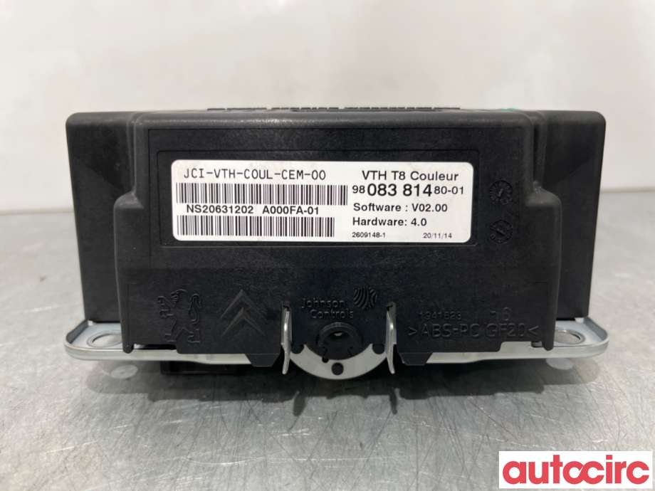 Multimedia display (MCU - Media Controller Unit) til Peugeot 3008 2009-2016 (Type I) (PEUGEOT|9808381480||9812525580)
