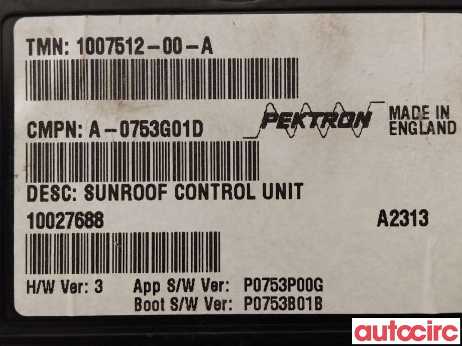 Styreenhet takluke til Tesla Model S 2013-2016 (Fase 1)  (TESLA|1007512-00-A)