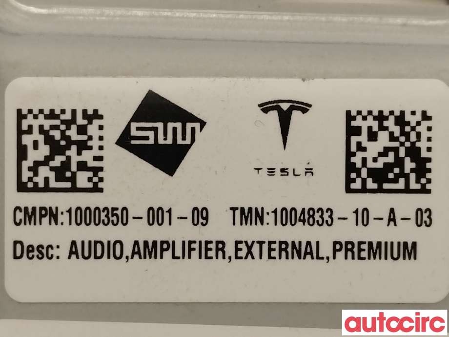 Bilstereo forsterker til Tesla Model S 2013-2016 (Fase 1)  (TESLA|1004833-10-A)