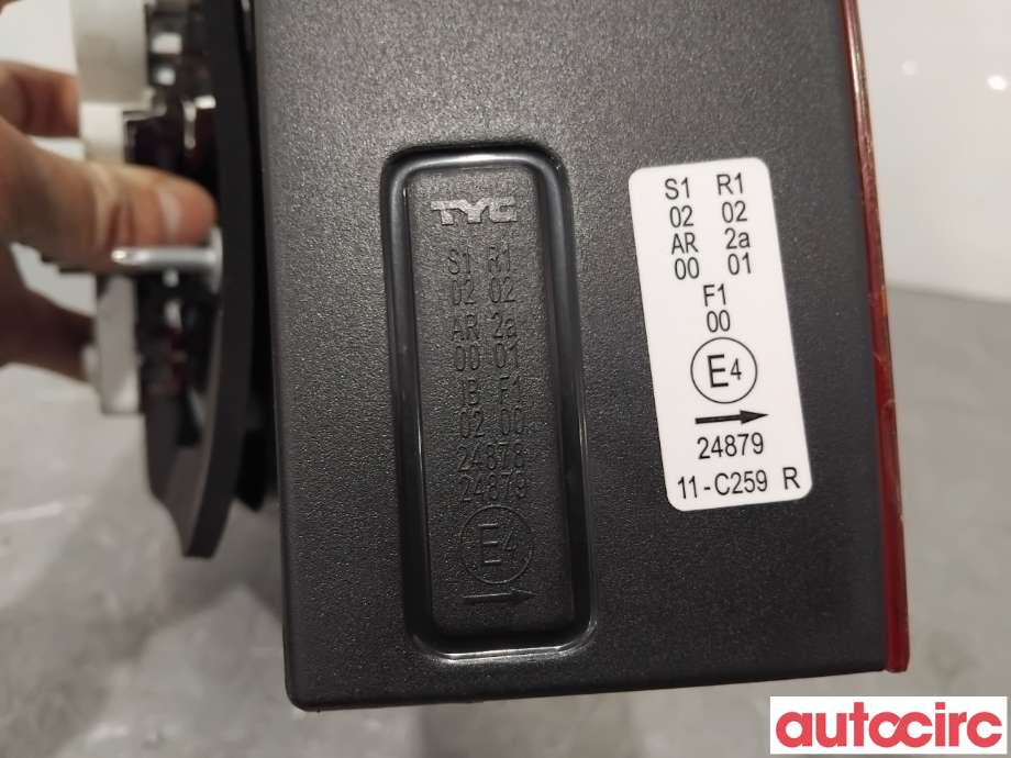 Baklykt høyre til Škoda Octavia 2009-2013 (Type II, Fase 2)  (SKODA|1Z9945112A|)