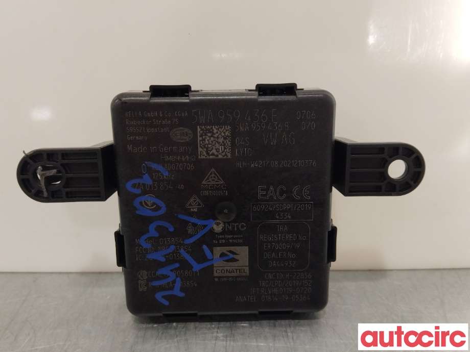 Styreenhet nøkkelfri/keyless til VW ID.3 2020-->>  (VOLKSWAGEN|5WA959436AA|5WA959436E)