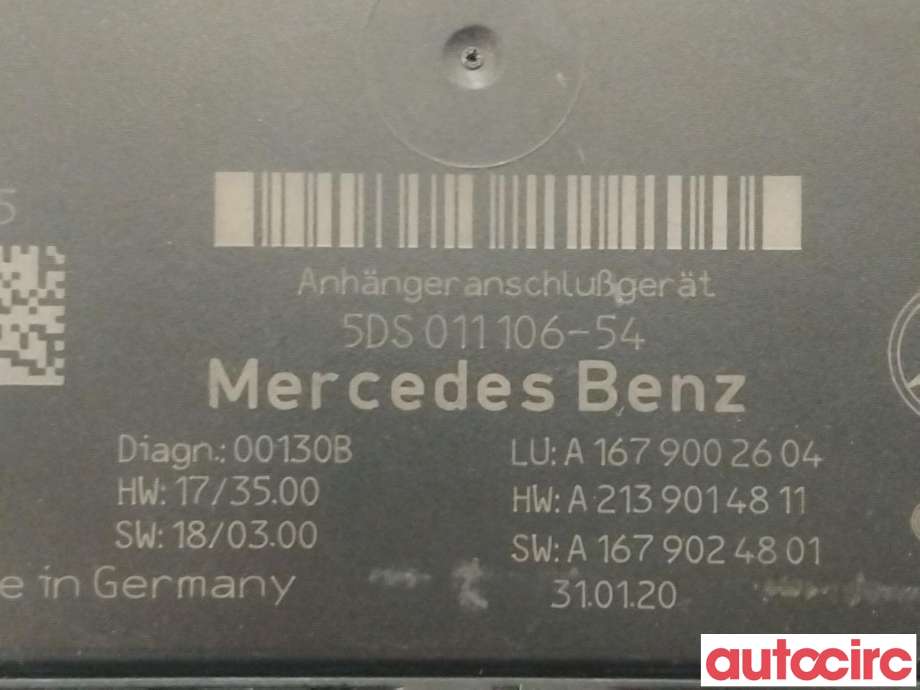 Styreenhet hengerfeste til Mercedes EQC 2019-->>  (MERCEDES|A1679001309|A1679002604)