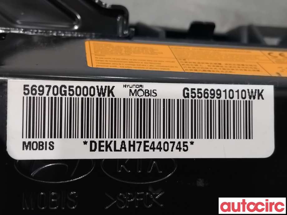 Airbag kne til Kia Niro 2016-2021  (KIA|56970G5000WK|)