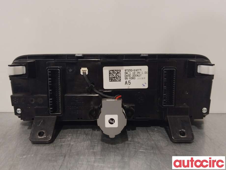 Varmeapparat betjening til Hyundai Kona 2017-2021 (Type I, Fase 1) (HYUNDAI|97250K4075|97250-K4075)