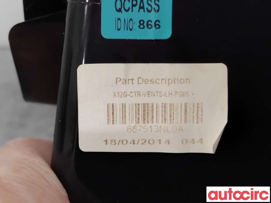 Dashbord friskluftdyse til Nissan Leaf 2011-2017 (Type I) (NISSAN|687513NL0A|)