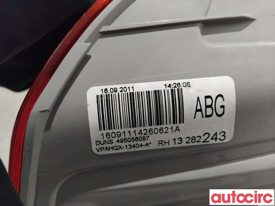 Baklykt høyre til Opel Astra J 2010-2015 (OPEL|13282243|495056087)