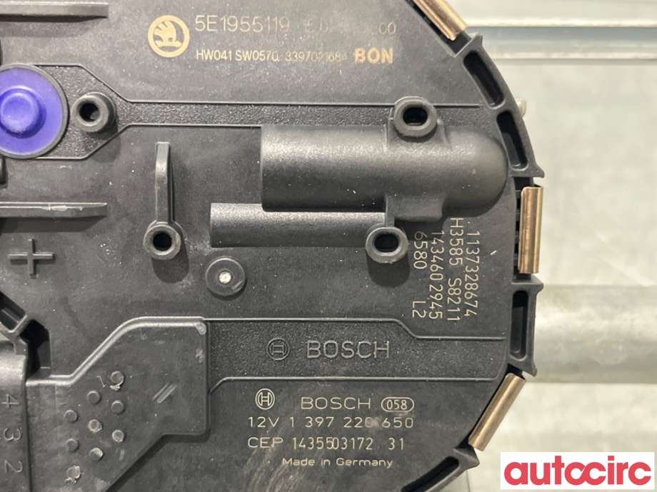 Viskermotor frontrute til Škoda Octavia 2013-2016 (Type III, Fase 1)  (SKODA|5E1955023A|1397220650|5E1955023B)