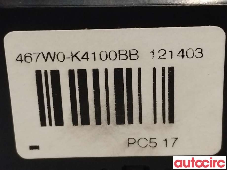 Girstang/girvelger automat til Hyundai Kona 2017-2021 (Type I, Fase 1)  (HYUNDAI|467W0K4100)