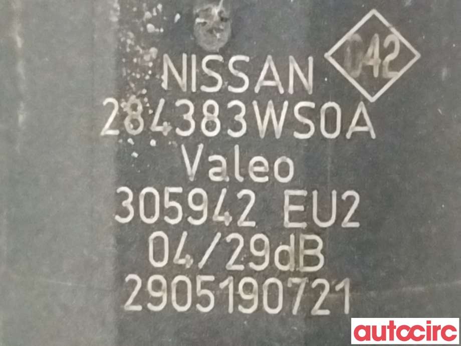 Parkeringssensor bak til Nissan Micra 2017-->> (K14) (K14) (NISSAN|284383WS0A)