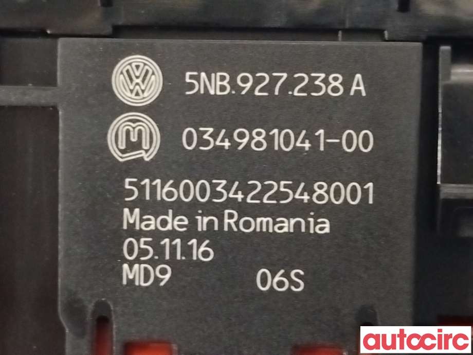 Bryter Antispinn til VW Tiguan 2016-2020 (Type II, Fase 1) (VOLKSWAGEN|5NB927238A)