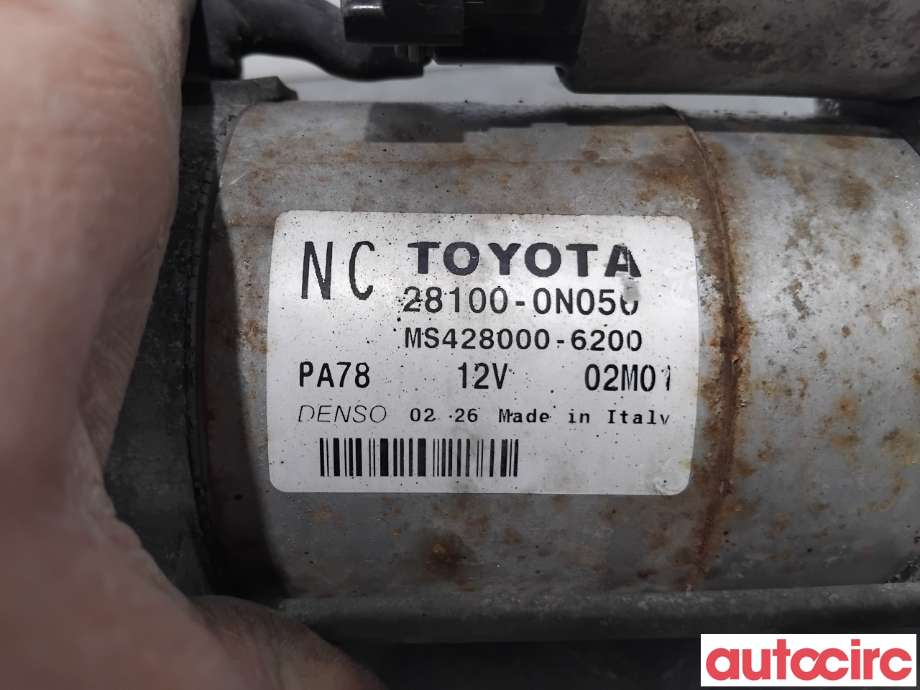 Starter diesel til Toyota Auris 2010-2012 (Type I, Fase 2)  (TOYOTA|281000N050|MS428000-6200|28100-0N050)
