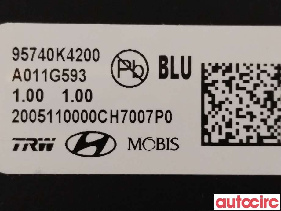 Kamera til Hyundai Kona 2017-2021 (Type I, Fase 1)  (HYUNDAI|95740K4200)