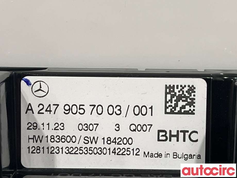 Varmeapparat betjening til Mercedes EQA 2021-->>  (MERCEDES|A2479057003|)
