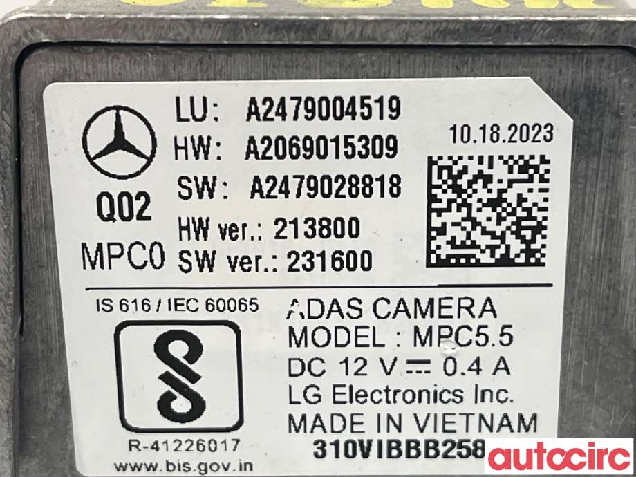 Kamera til Mercedes EQA 2021-->> (MERCEDES|A2479004019||A2479004519)