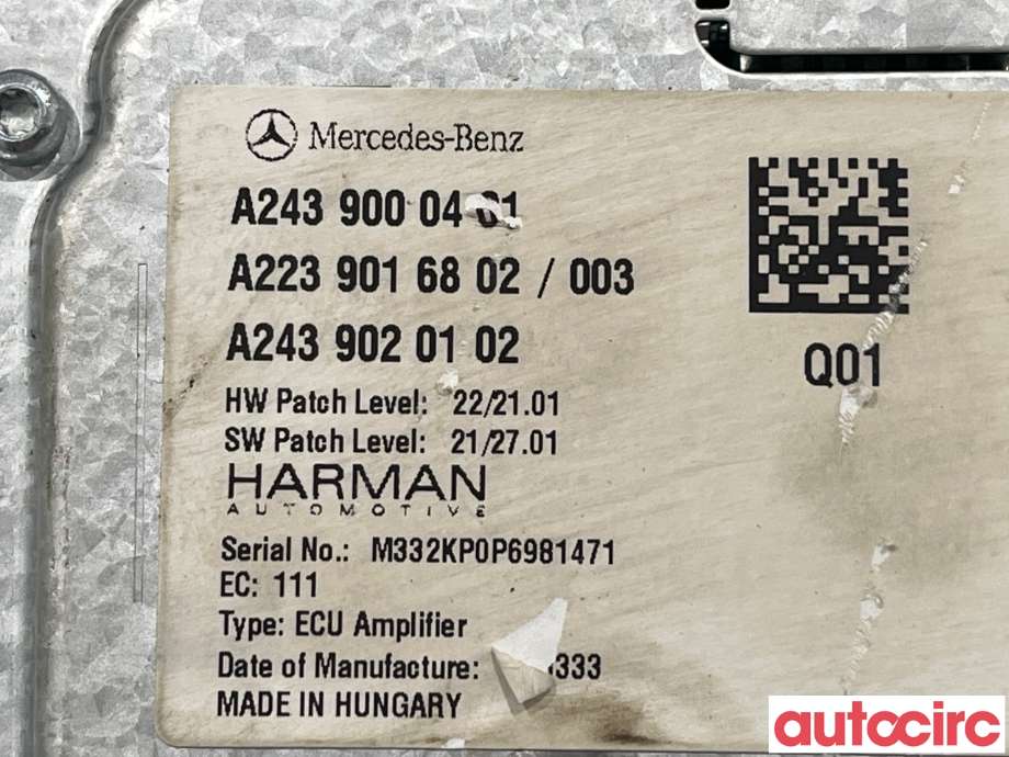 Styreenhet diverse til Mercedes EQA 2021-->>  (MERCEDES|A2439000401|)