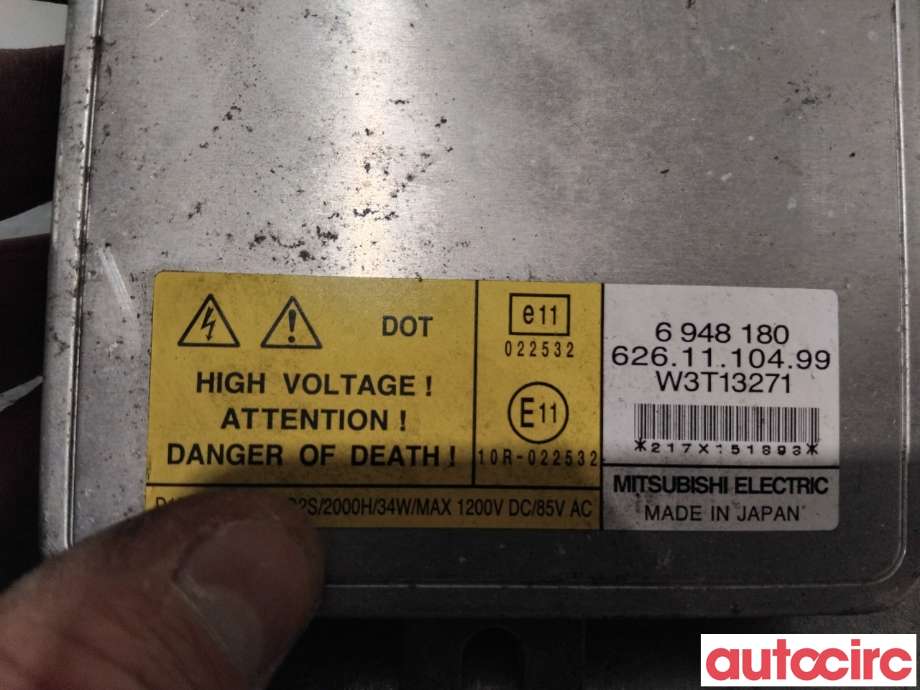Styreenhet xenon/ballast til Volvo V70 2007-2013 (Type III, Fase 1)  (VOLVO|30744459|6261110499|6948180)