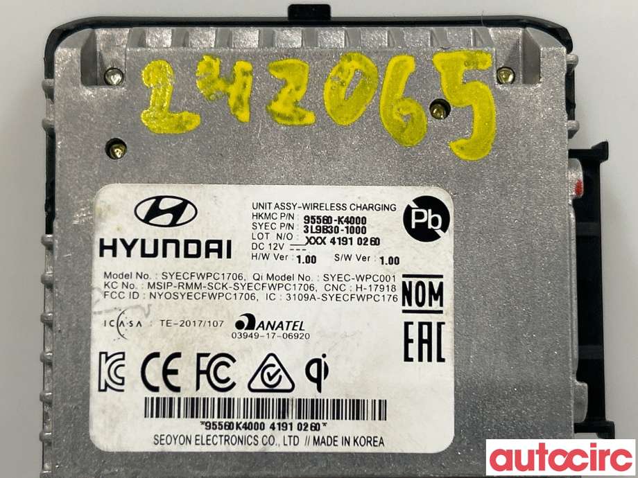 Diverse deler til Hyundai Kona 2017-2021 (Type I, Fase 1)  (HYUNDAI|95560K4000)