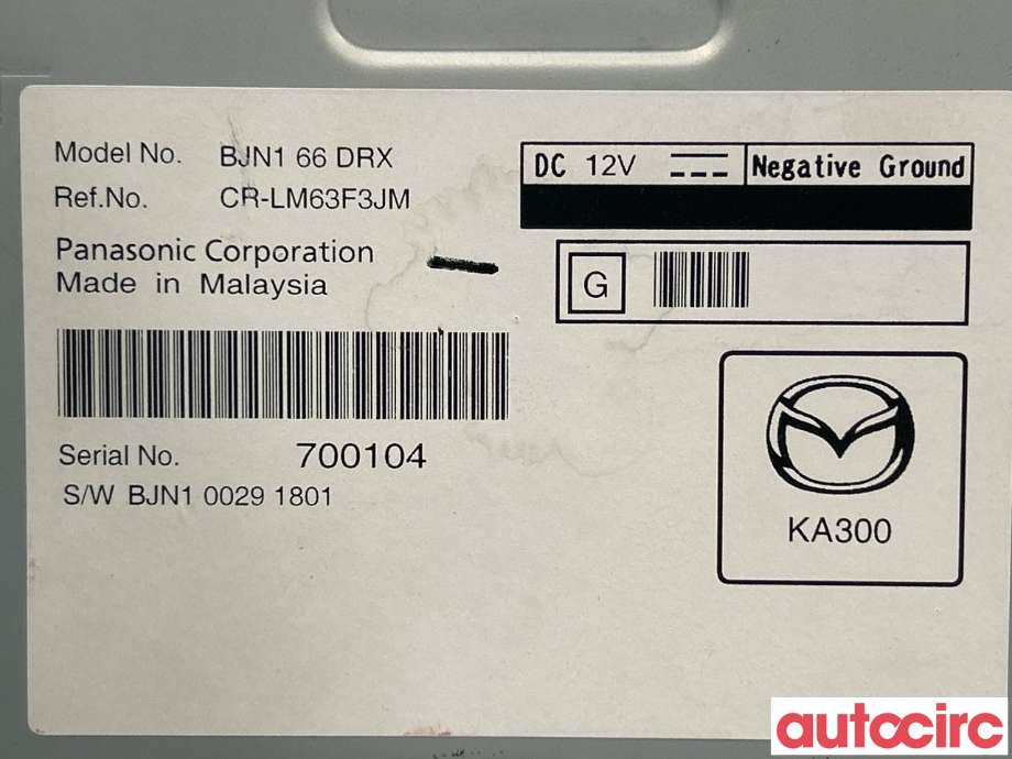 Styreenhet diverse til Mazda 3 2013-2016 (Type III, Fase 1)  (MAZDA|BJN166DRXB)