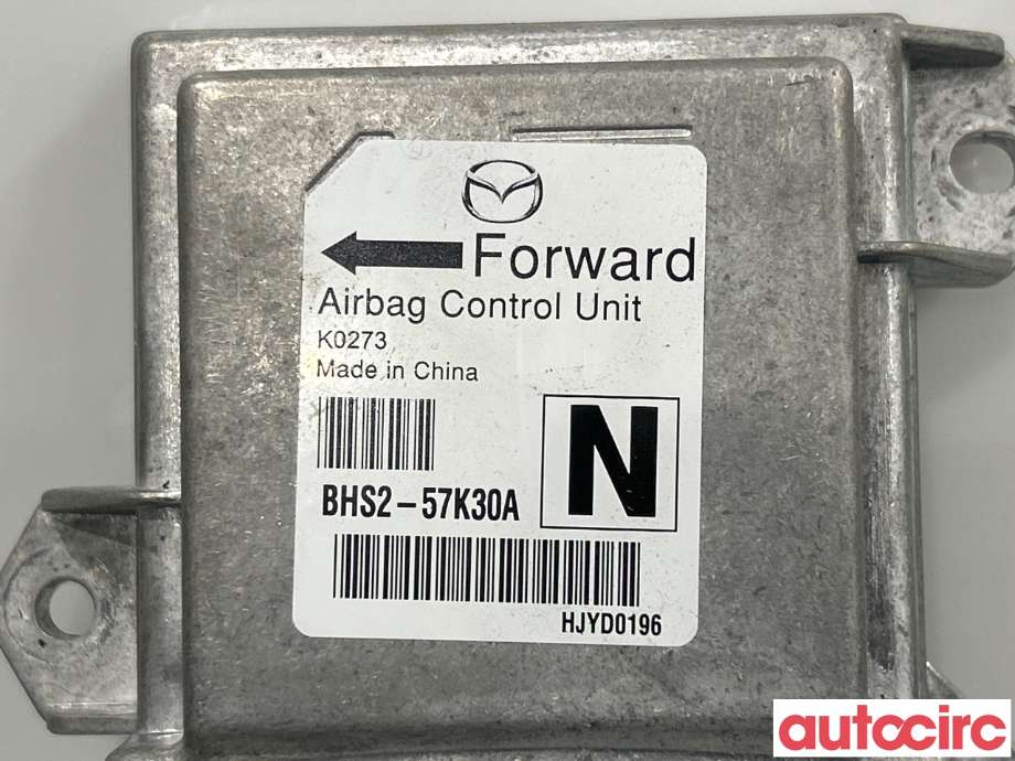 Airbag elektronikk til Mazda 3 2013-2016 (Type III, Fase 1)  (MAZDA|BHS257K30A)