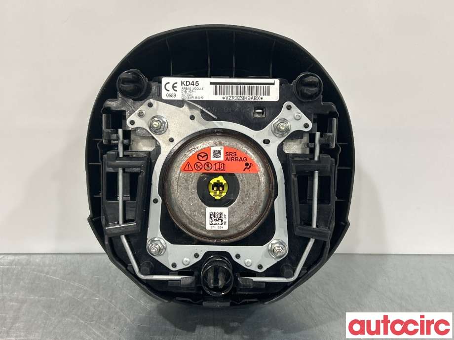 Airbag rattpute til Mazda 3 2013-2016 (Type III, Fase 1)  (MAZDA|KD45-57-K00C|)