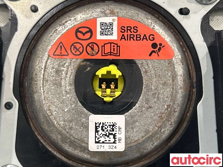 Airbag rattpute til Mazda 3 2013-2016 (Type III, Fase 1)  (MAZDA|KD45-57-K00C|)