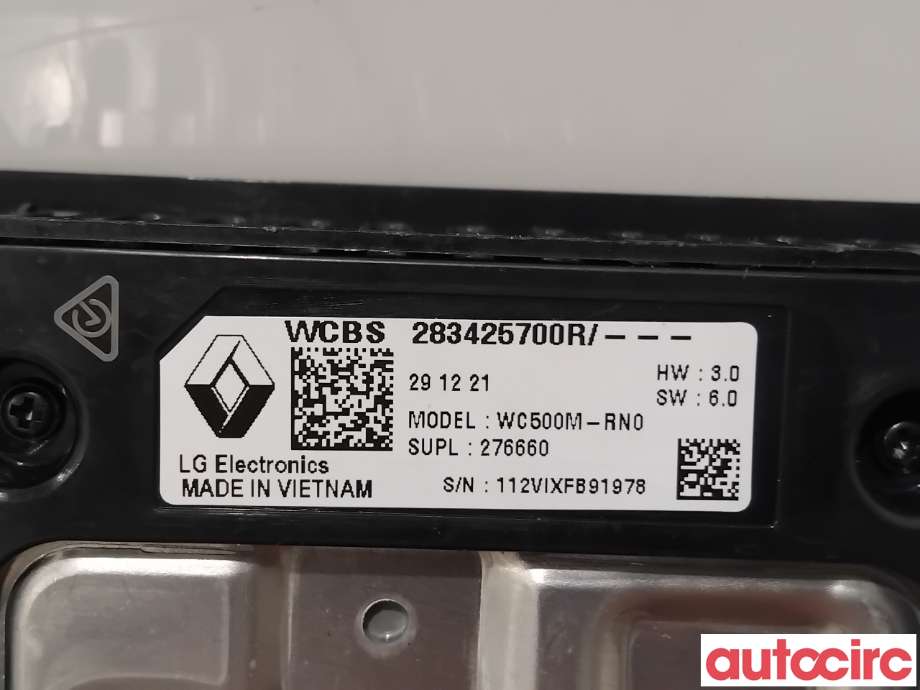Diverse deler til Renault Megane 2016-->> Type IV (RENAULT|283423524R|WC500M-RN0|283425700R)