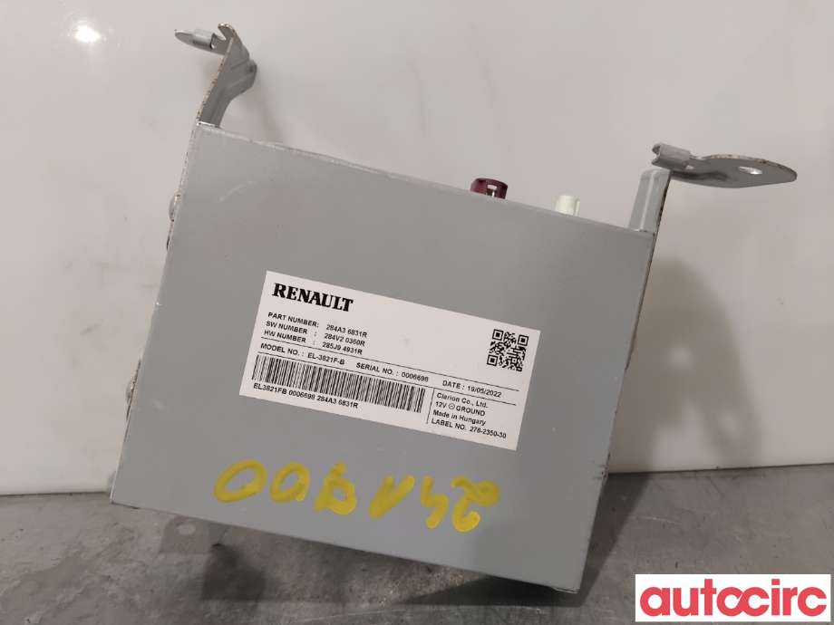 Styreenhet parkering til Renault Megane 2016-->> Type IV (RENAULT|284A34761R|EL-3821F-B|284A36831R)