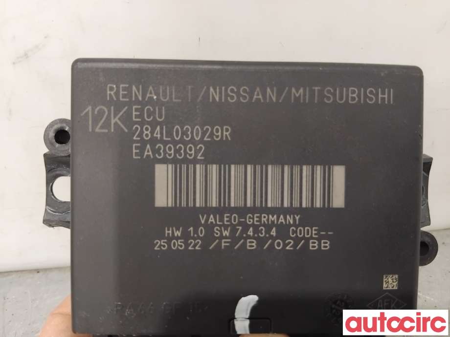 Styreenhet parkering til Renault Megane 2016-->> Type IV (RENAULT|284L01778R|EA39392|284L03029R)