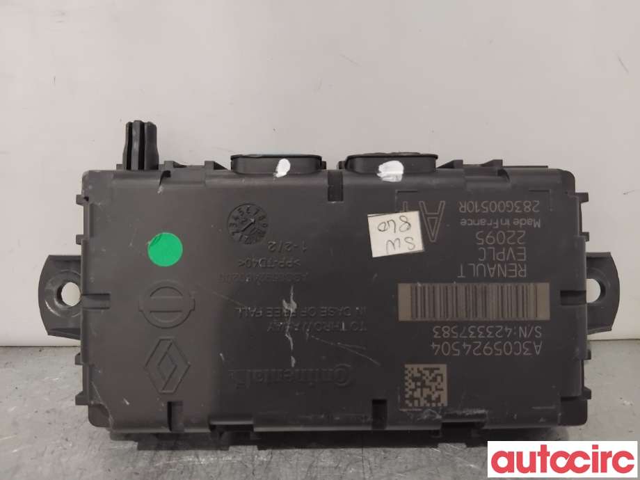 Styreenhet diverse til Renault Megane 2016-->> Type IV (RENAULT|284B26850R|A3C05764113|284B21908R)