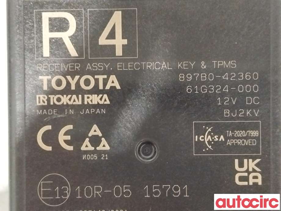 Styreenhet diverse til Toyota bZ4X 2022-->>  (TOYOTA|897B042360)