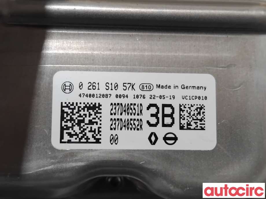 Styreenhet diverse til Renault Megane 2016-->> Type IV (RENAULT|237D40552R|0261S1057K)