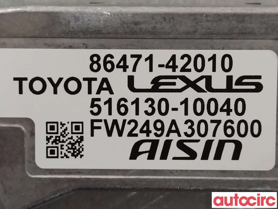 Kamera til Toyota bZ4X 2022-->>  (TOYOTA|8647142010)