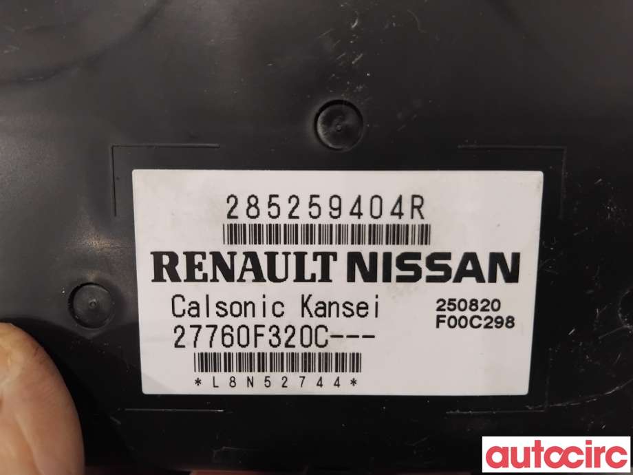 Styreenhet klima/aircondition til Renault Zoe 2013-2019 (Fase 1)  (RENAULT|285252774R||285259404R)