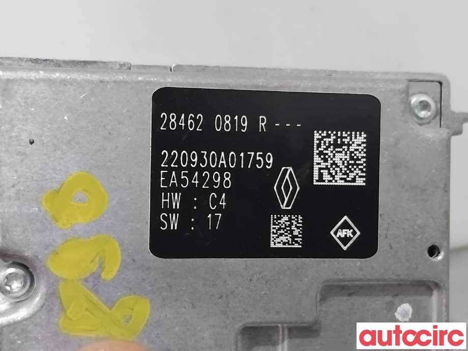 Sensor radar til Renault Zoe 2013-2019 (Fase 1)  (RENAULT|284620819R|)