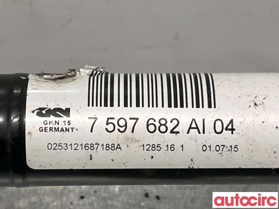 Drivaksel høyre bak til BMW 3-Serie 2012-2018 (F30/F31/F34) (F30/F31/F34) (BMW|33208680348||7597682)
