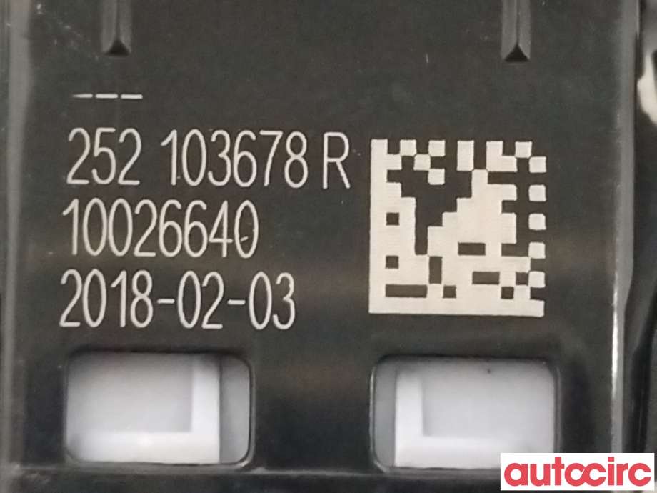 Bryter diverse til Renault Zoe 2013-2019 (Fase 1)  (RENAULT|252103678R)