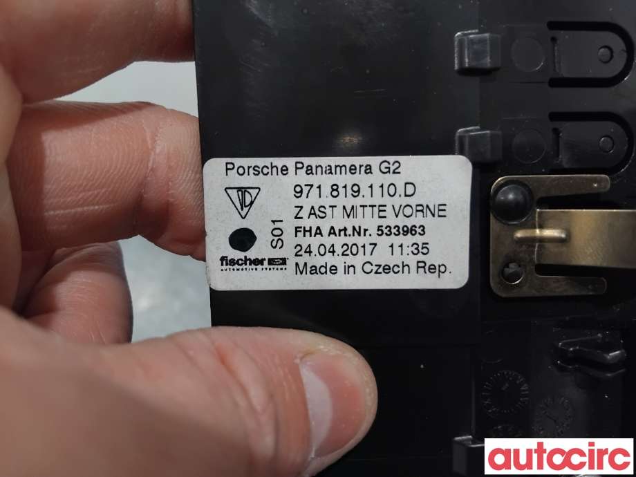Dashbord friskluftdyse til Porsche Panamera 2017-->> (Type II) (971) (971) (PORSCHE|971819110C|971819110D|971819110F)