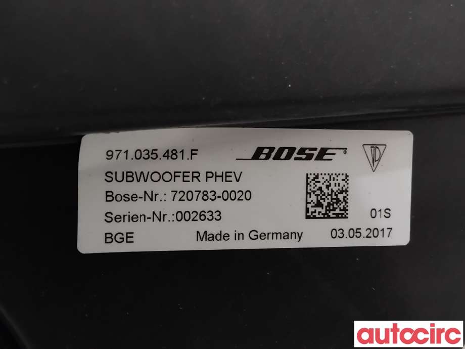 Bilstereo høyttaler til Porsche Panamera 2017-->> (Type II) (971) (971) (PORSCHE|971035481F|720783-0020)