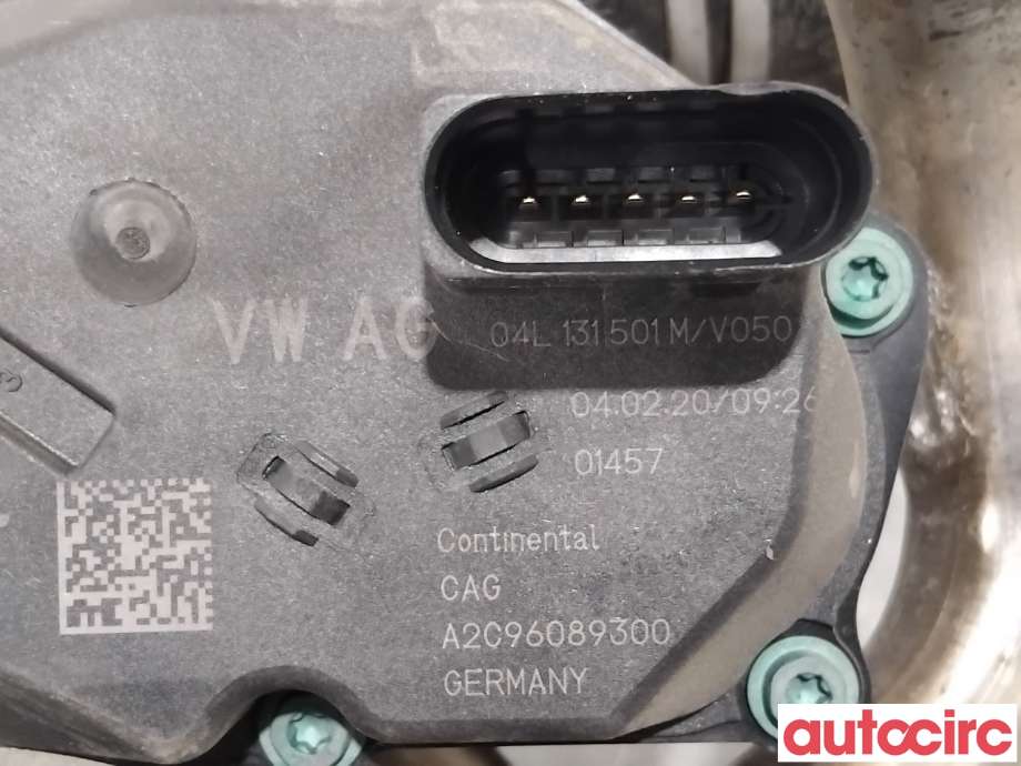 EGR-ventil til Škoda Octavia 2017-2020 (Type III, Fase 2)  (SKODA|04L131512BQ|A2C96089300|04L131501M)