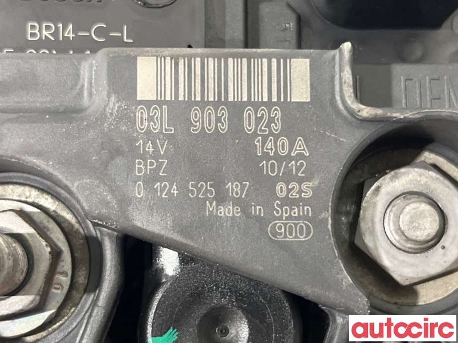 Dynamo til VW Golf VI 2008-2012  (VOLKSWAGEN|03L903023X|0124525187|03L903023)